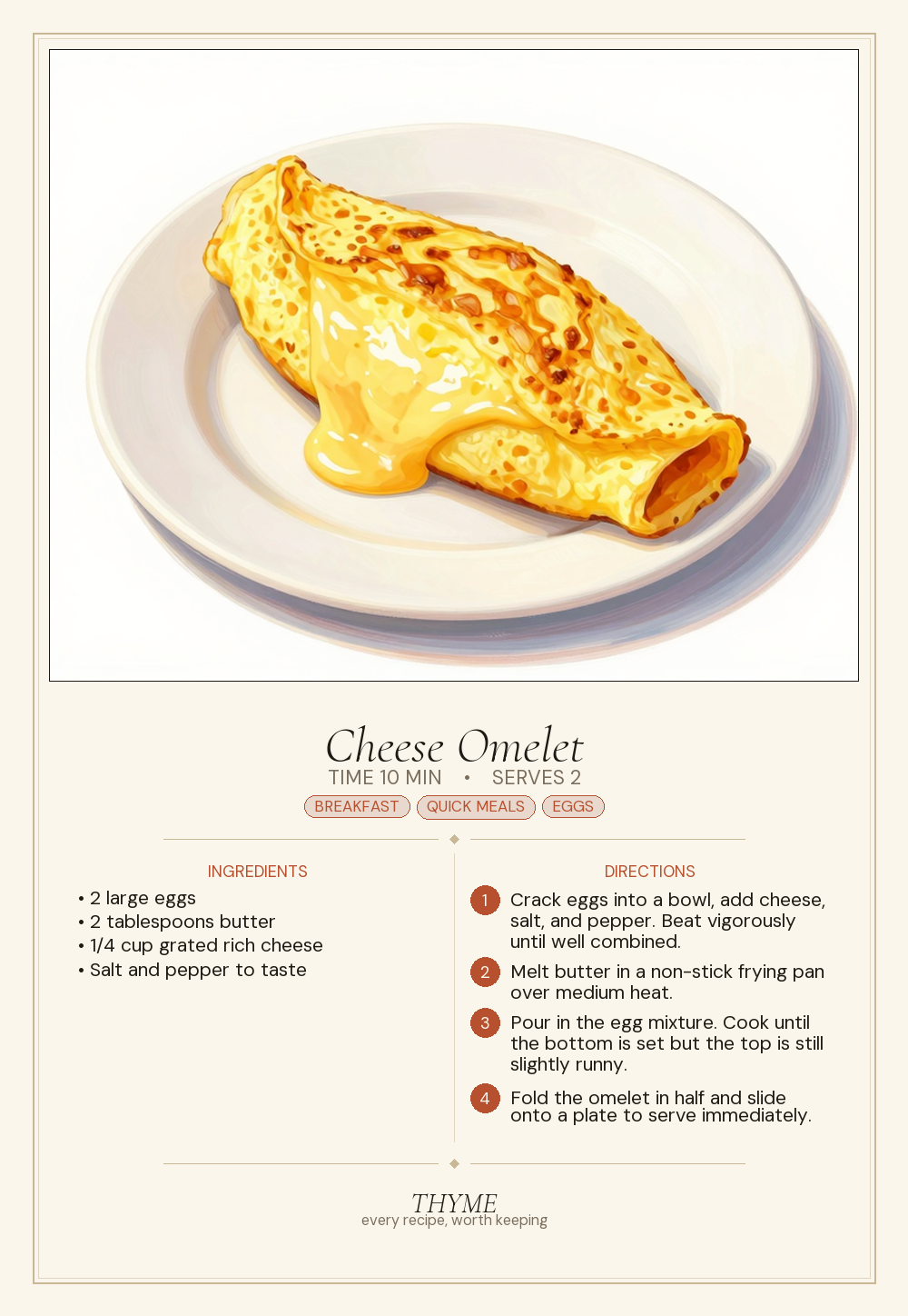 Cheese Omelet