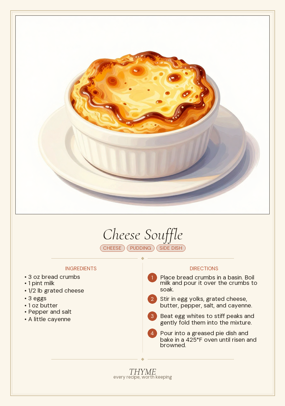 Cheese Souffle