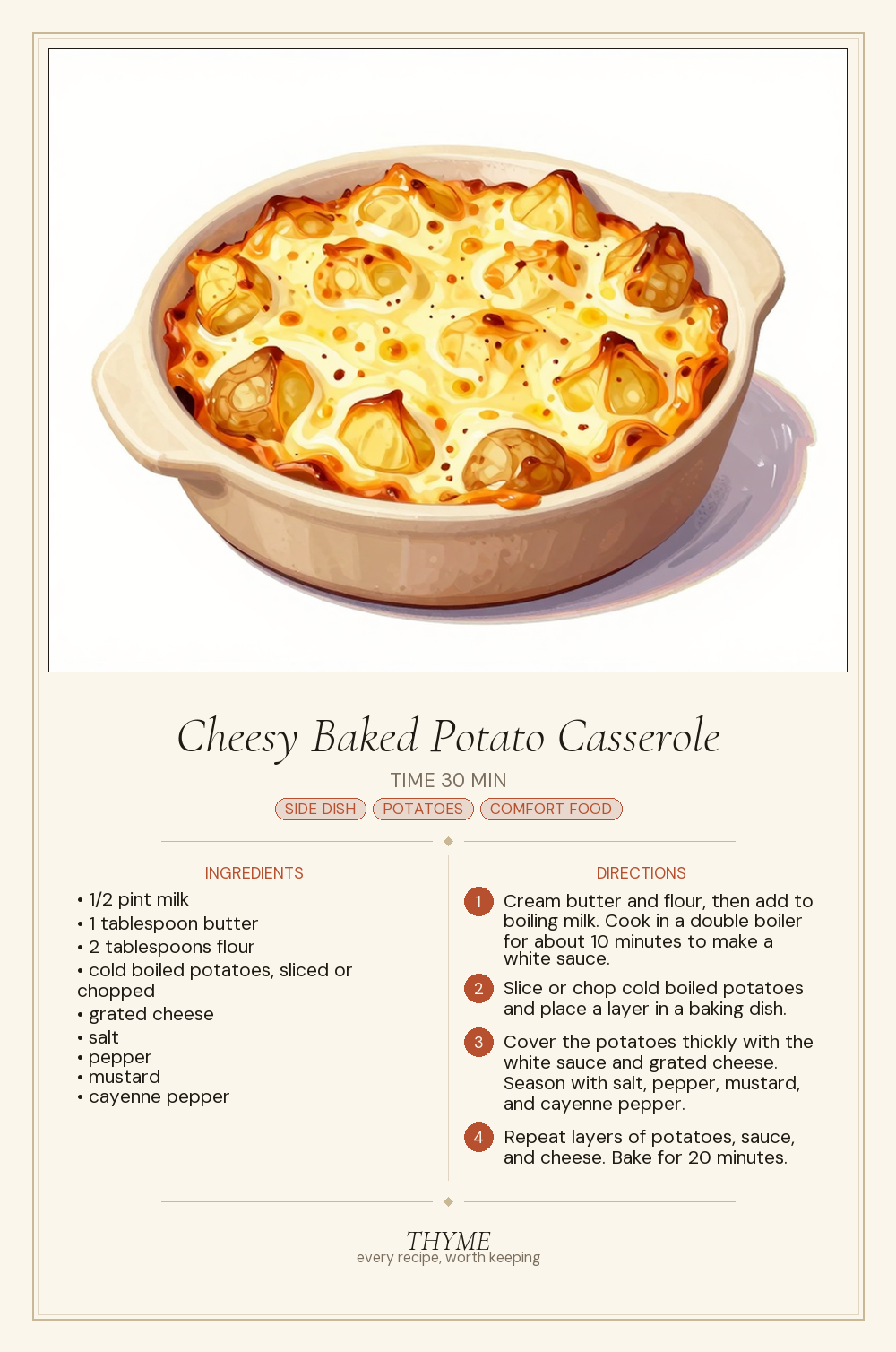 Cheesy Baked Potato Casserole