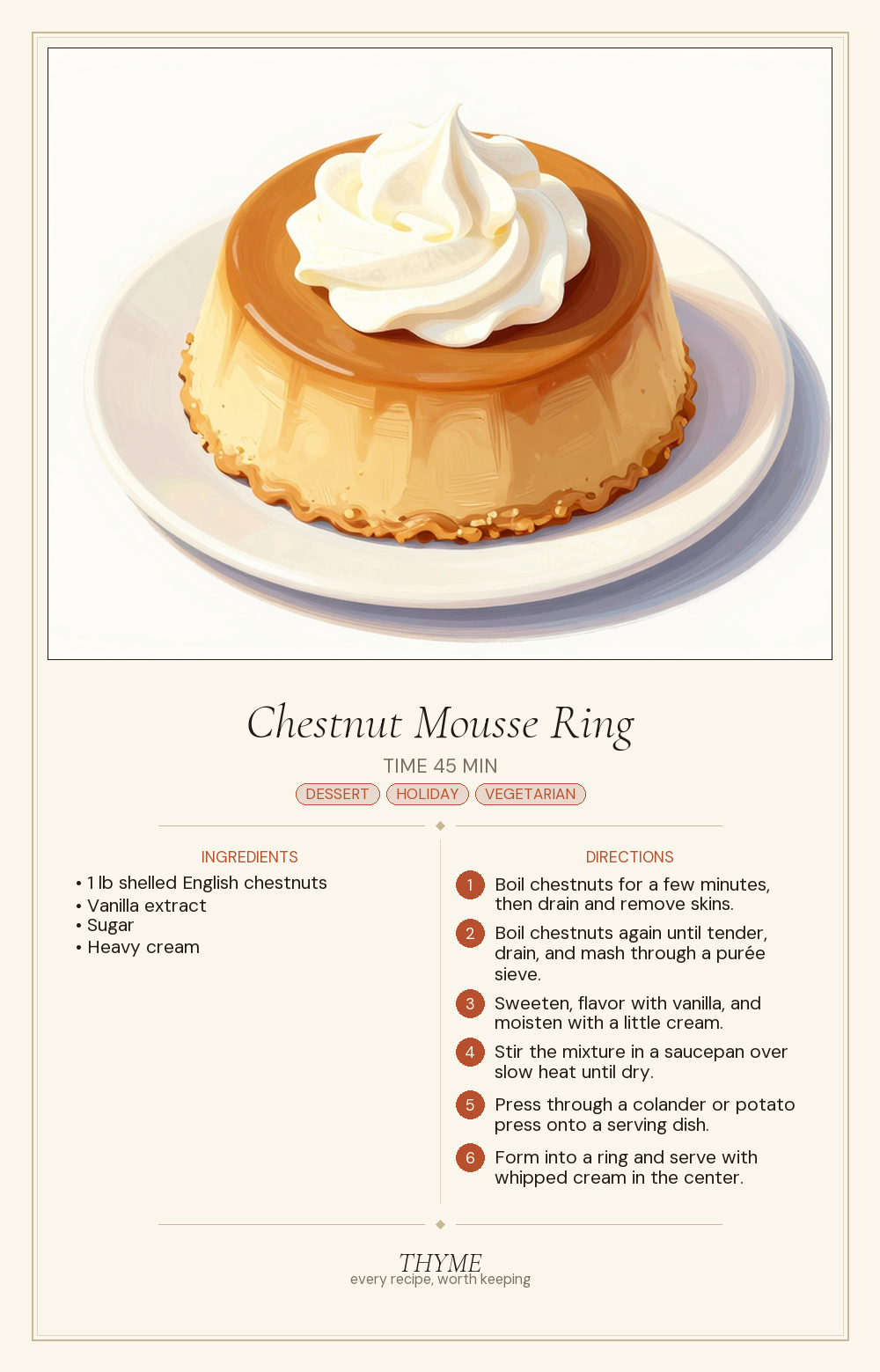 Chestnut Mousse Ring