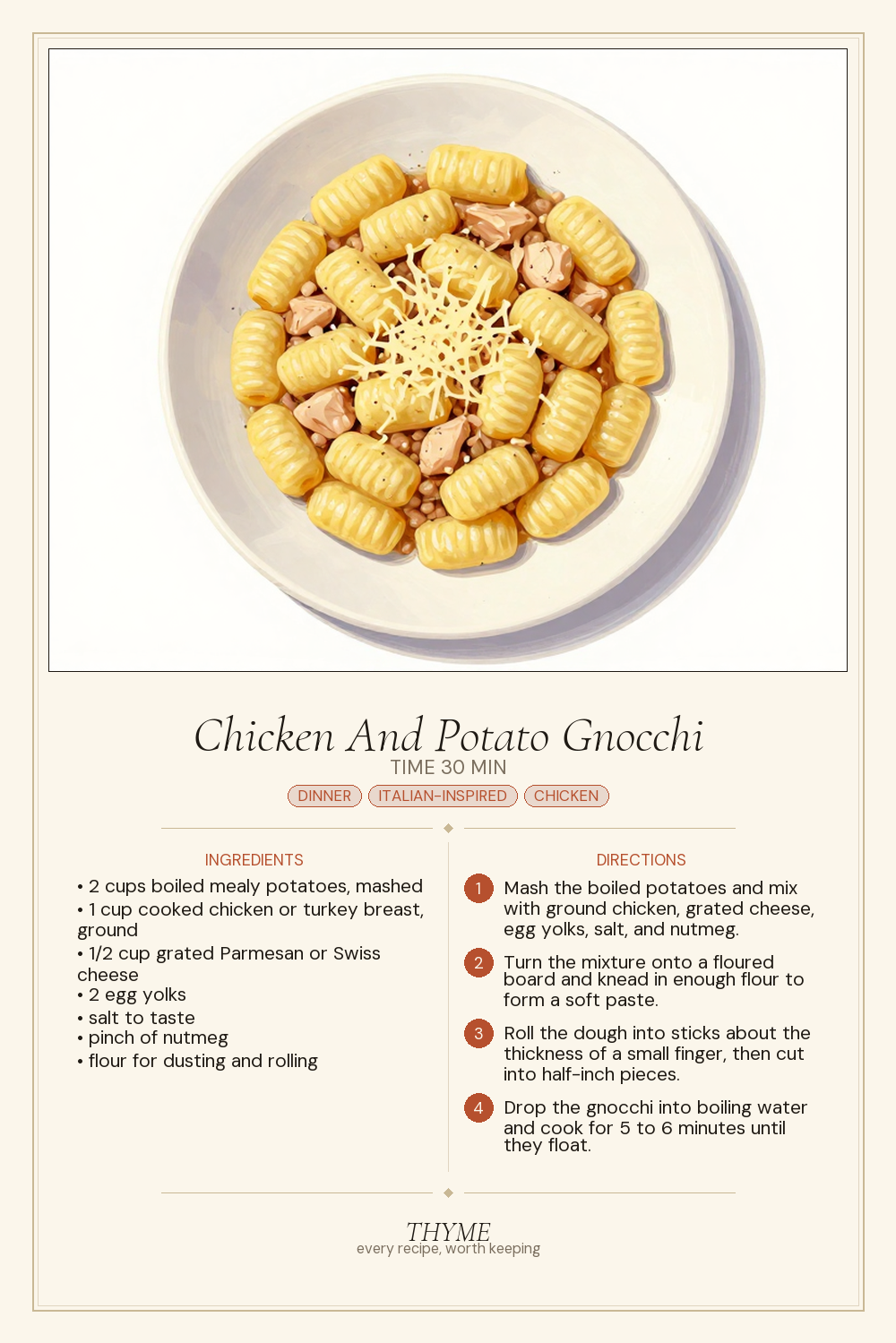 Chicken And Potato Gnocchi