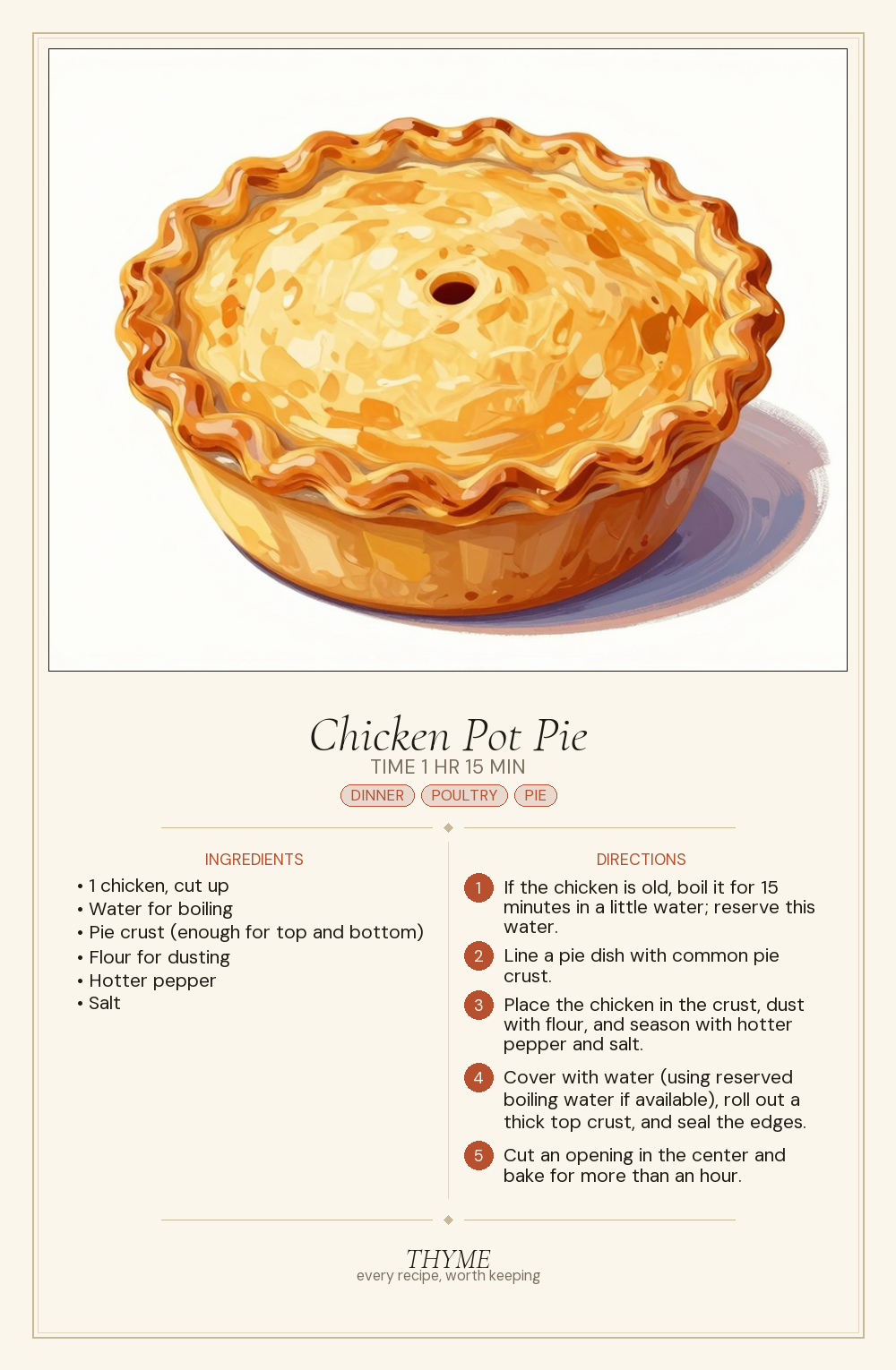 Chicken Pot Pie