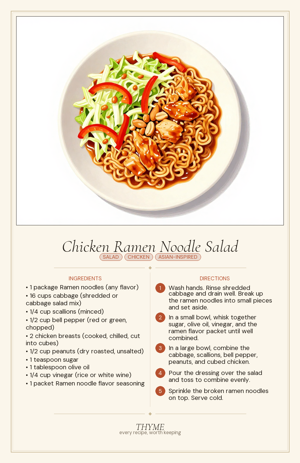 Chicken Ramen Noodle Salad
