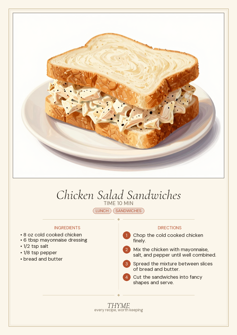Chicken Salad Sandwiches