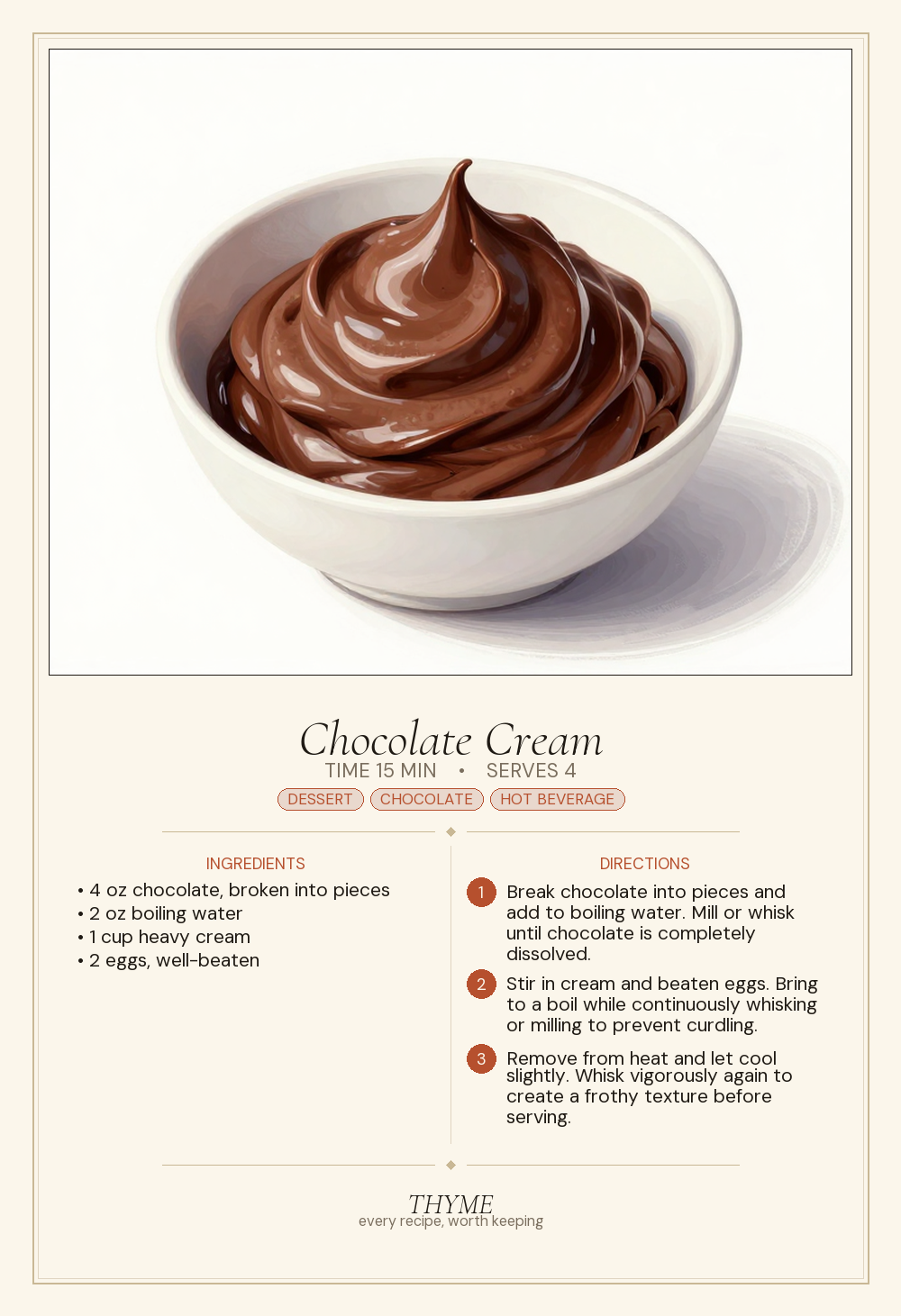 Chocolate Cream