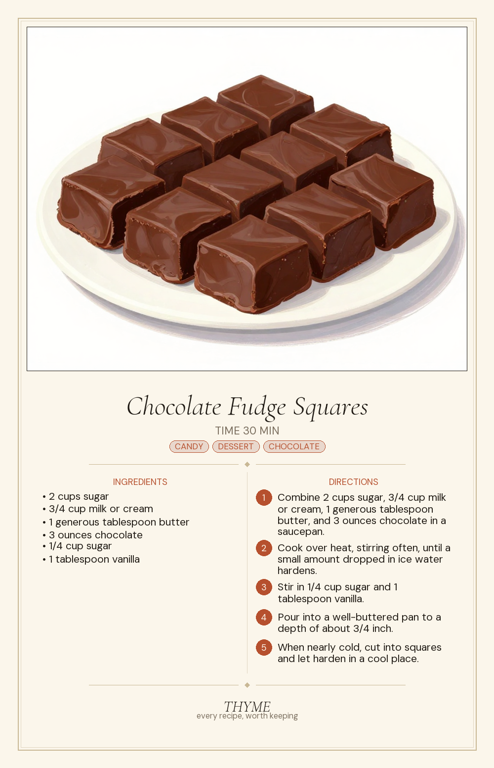 Chocolate Fudge Squares