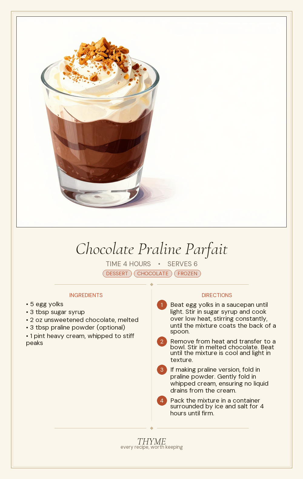 Chocolate Praline Parfait