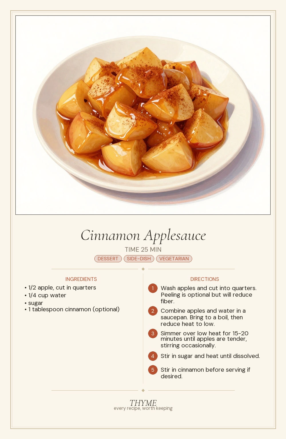Cinnamon Applesauce