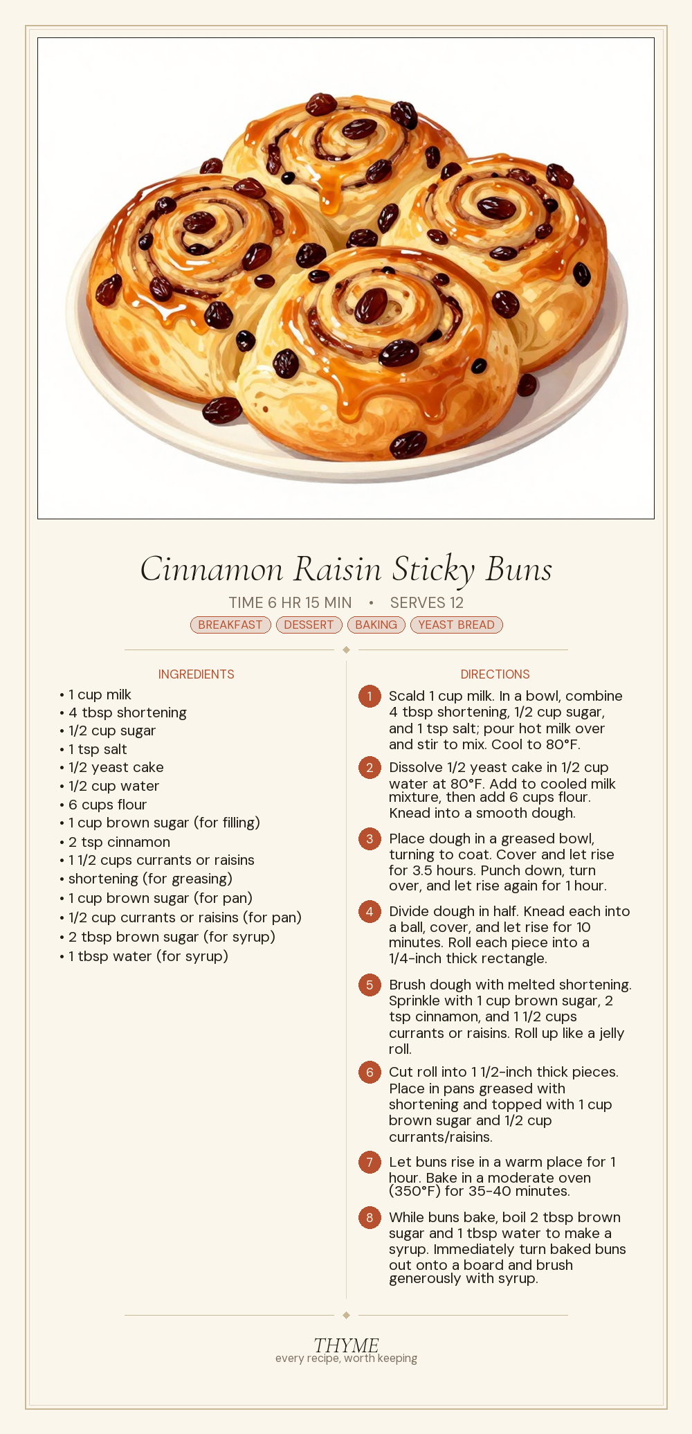 Cinnamon Raisin Sticky Buns