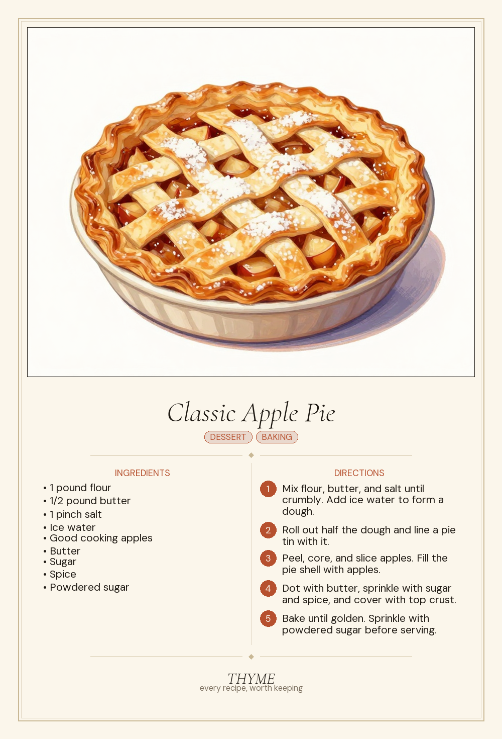 Classic Apple Pie