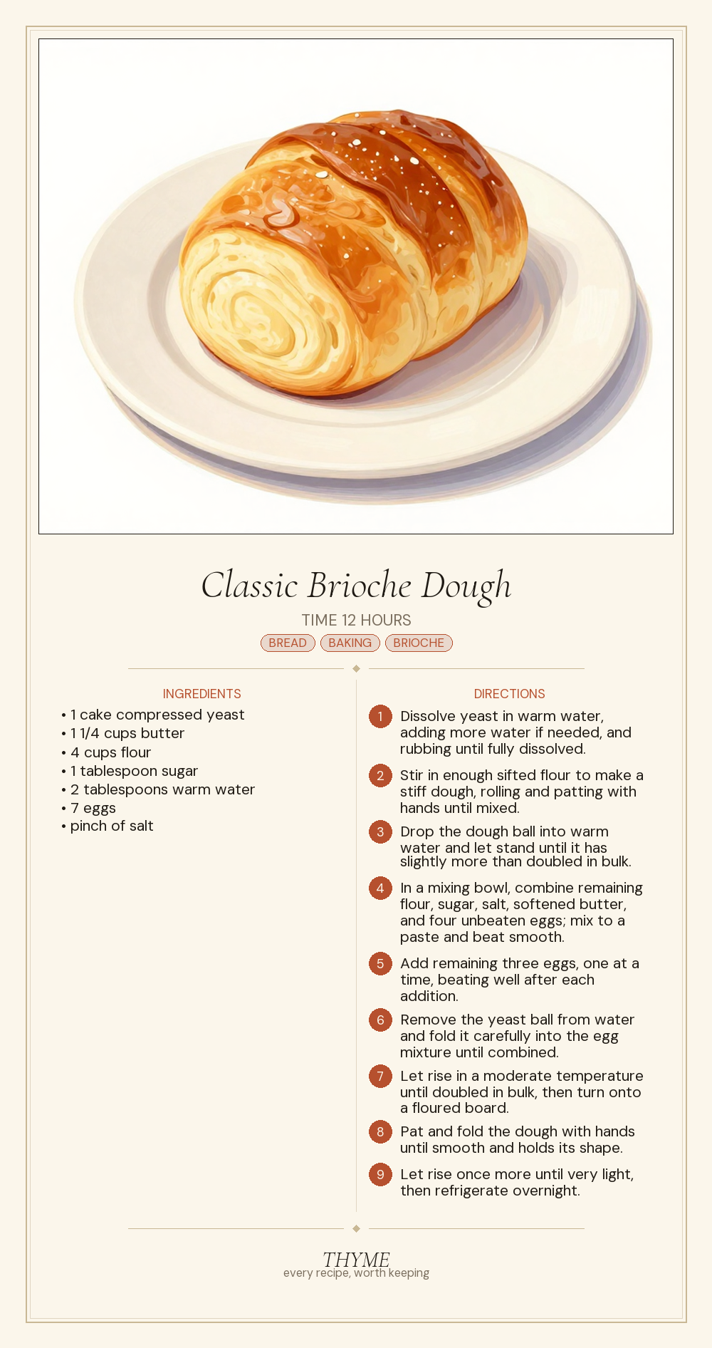 Classic Brioche Dough