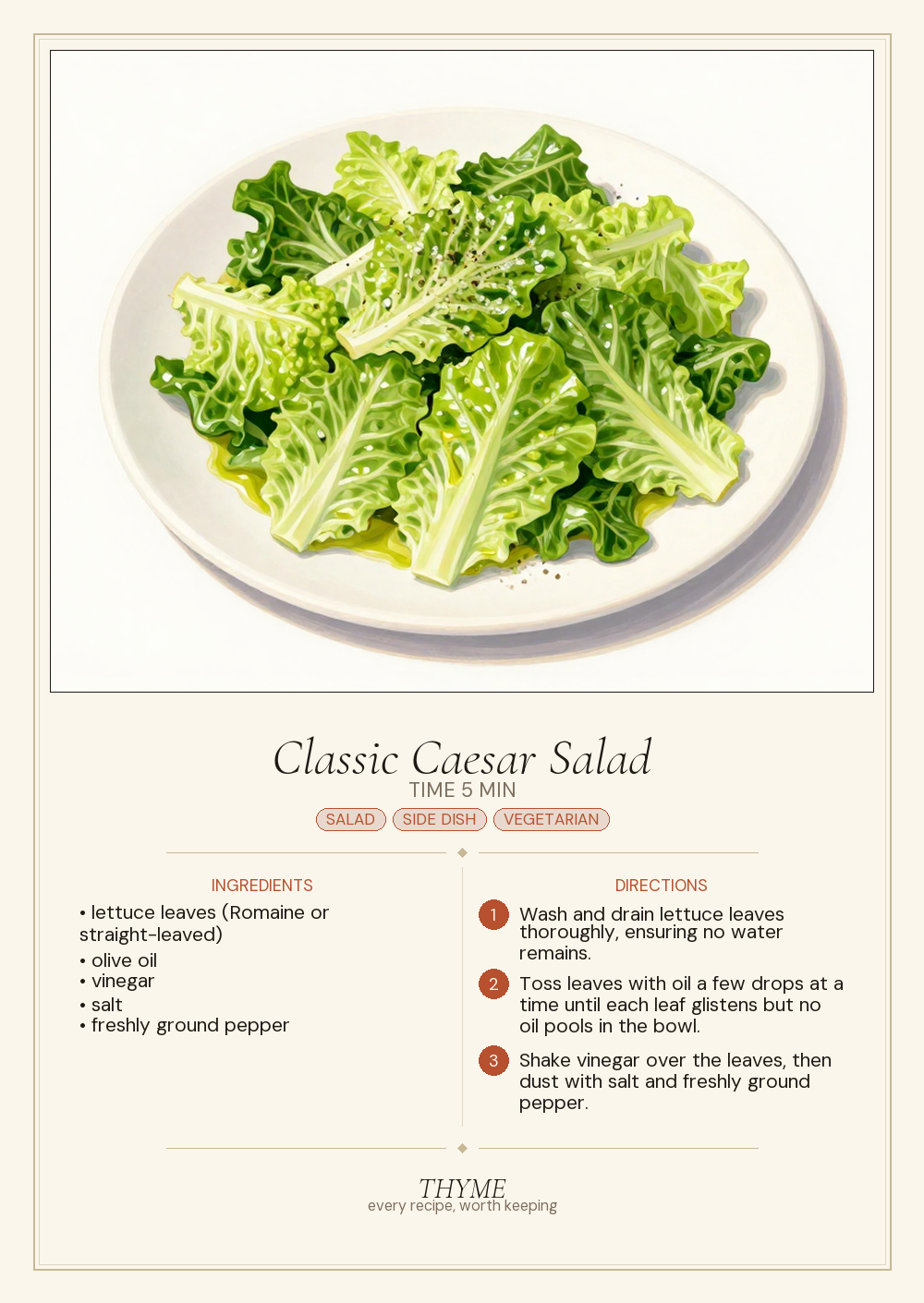 Classic Caesar Salad
