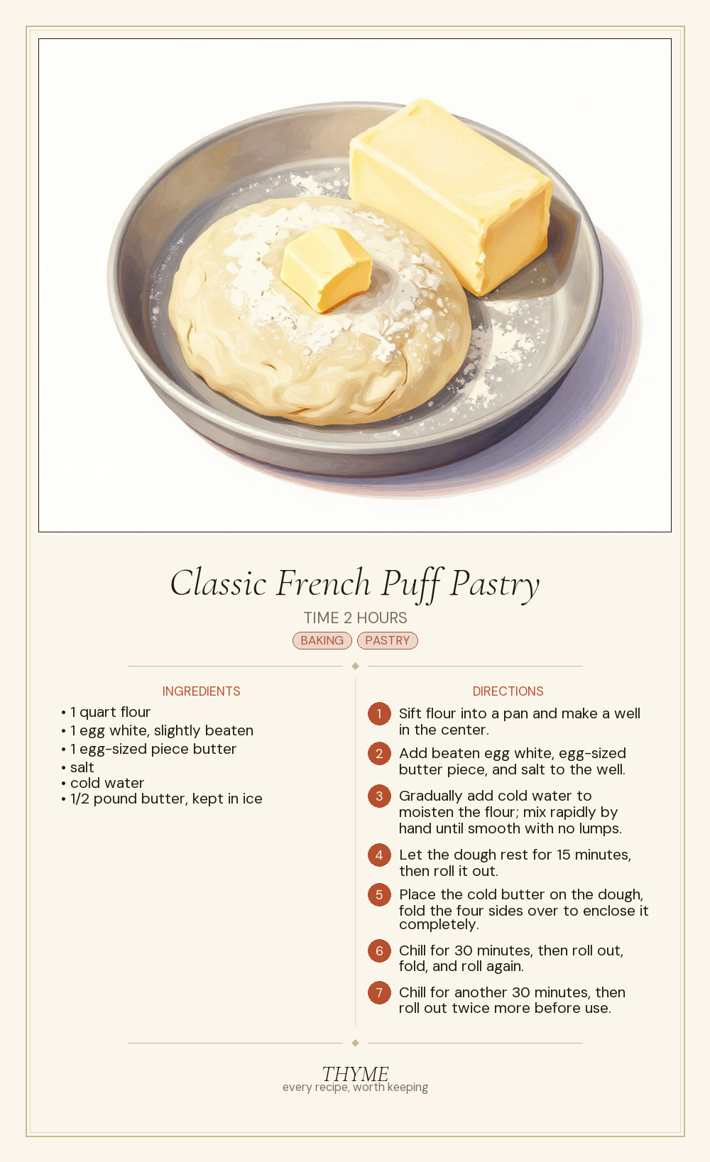 Classic French Puff Pastry