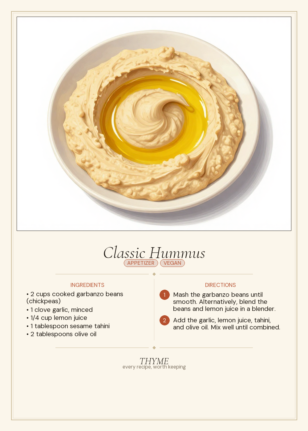 Classic Hummus