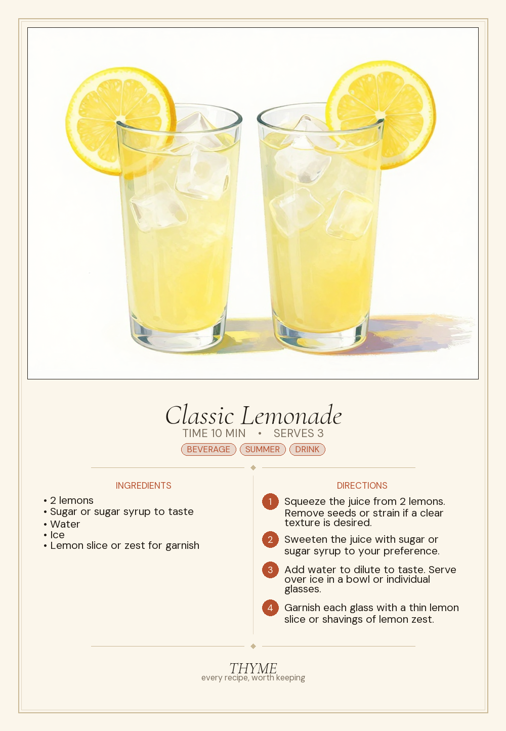 Classic Lemonade