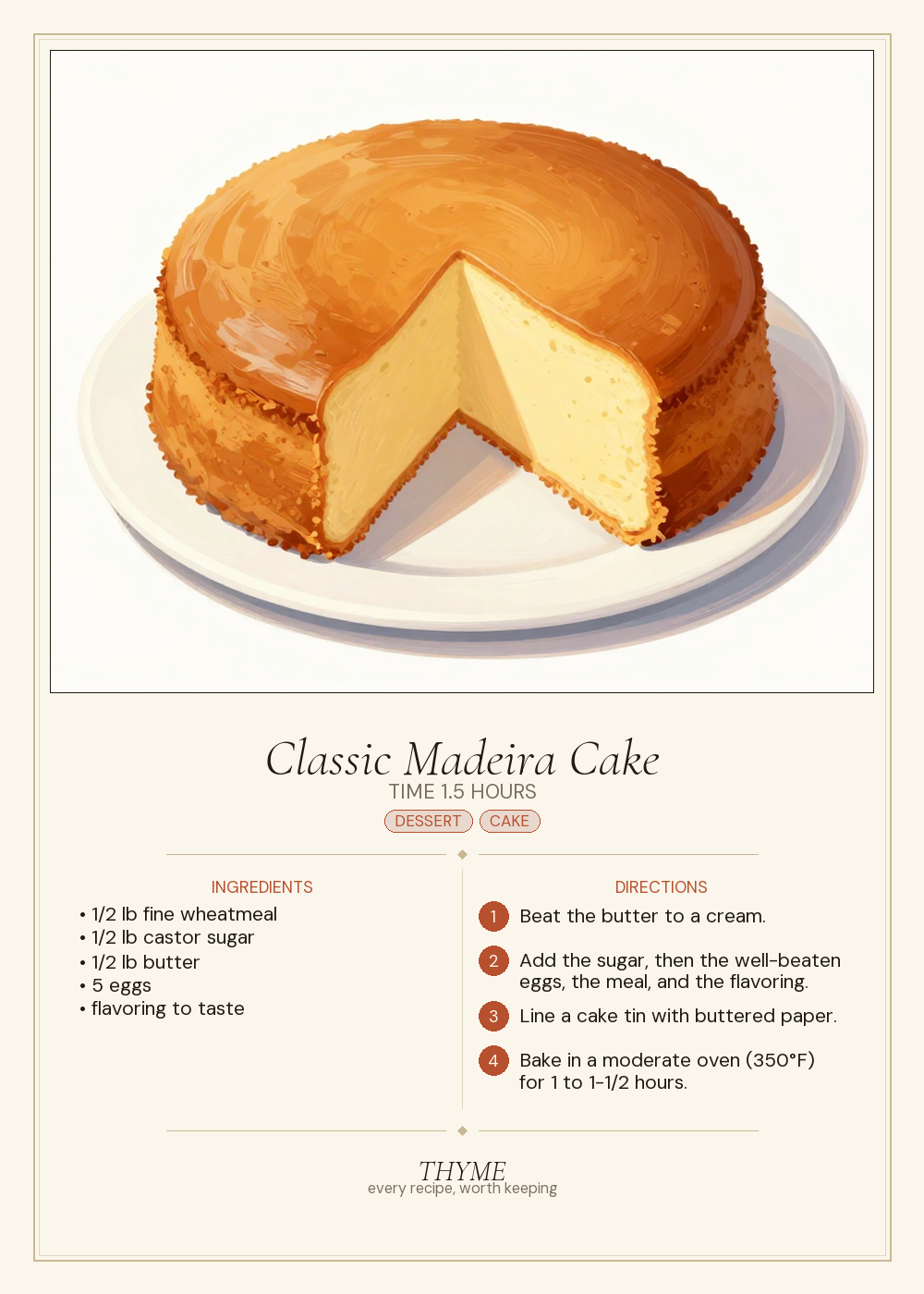 Classic Madeira Cake