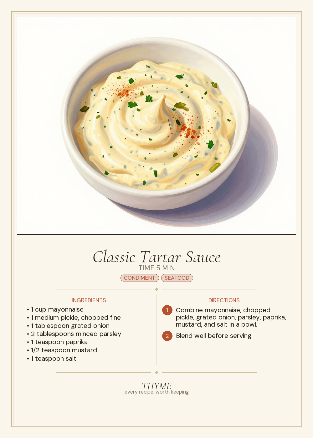 Classic Tartar Sauce