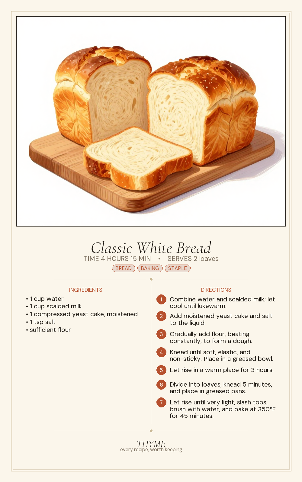 Classic White Bread