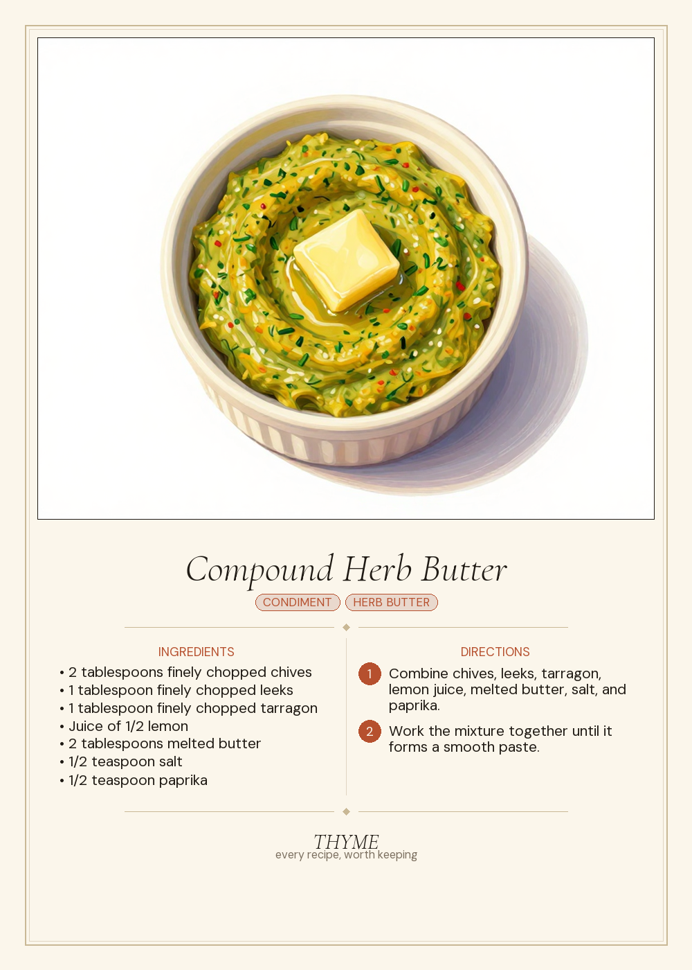 Compound Herb Butter