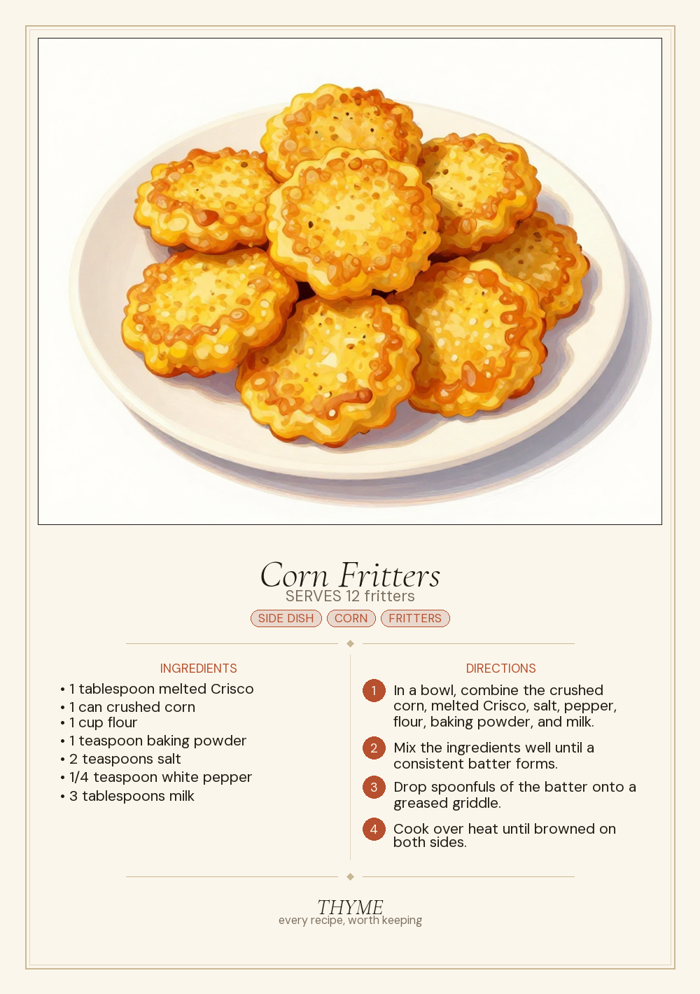 Corn Fritters