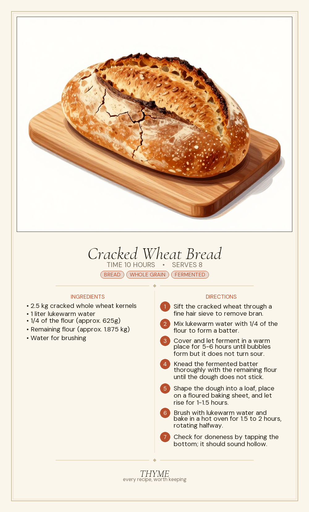 Cracked Wheat Bread