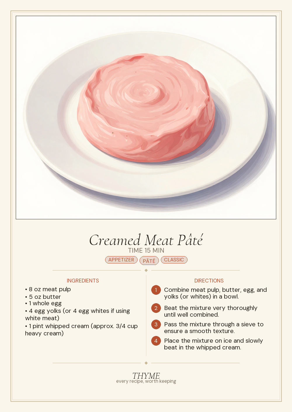 Creamed Meat Pâté