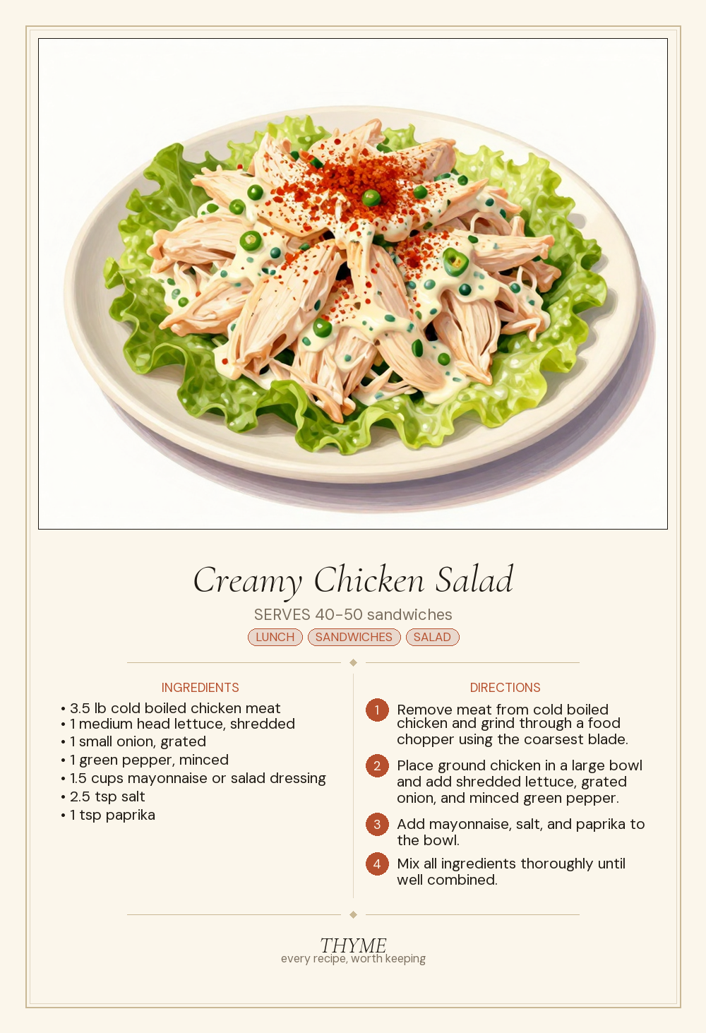 Creamy Chicken Salad