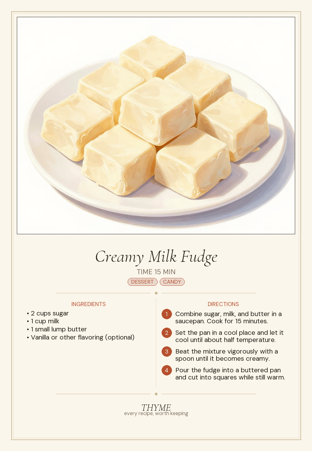 Creamy Milk Fudge