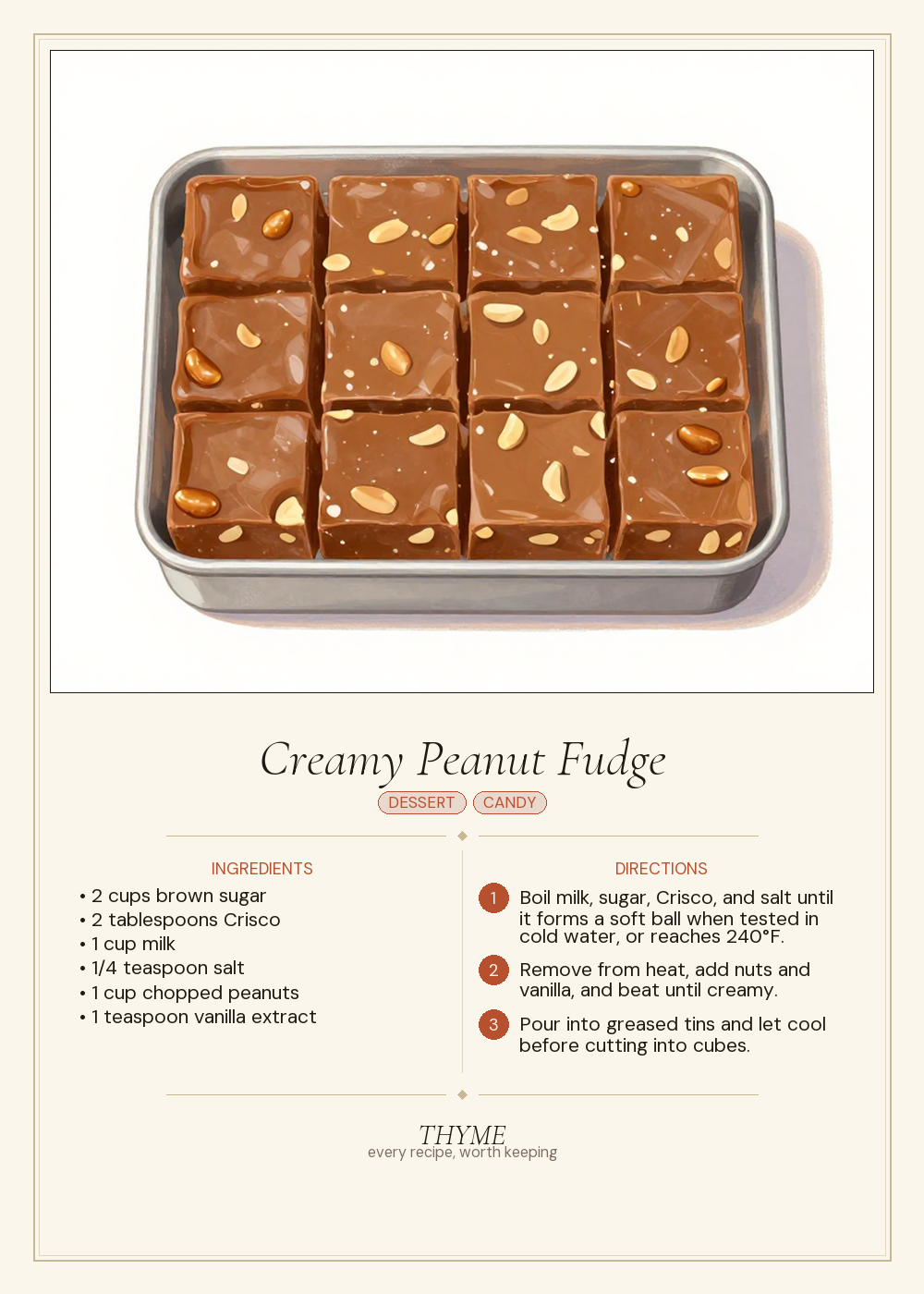 Creamy Peanut Fudge