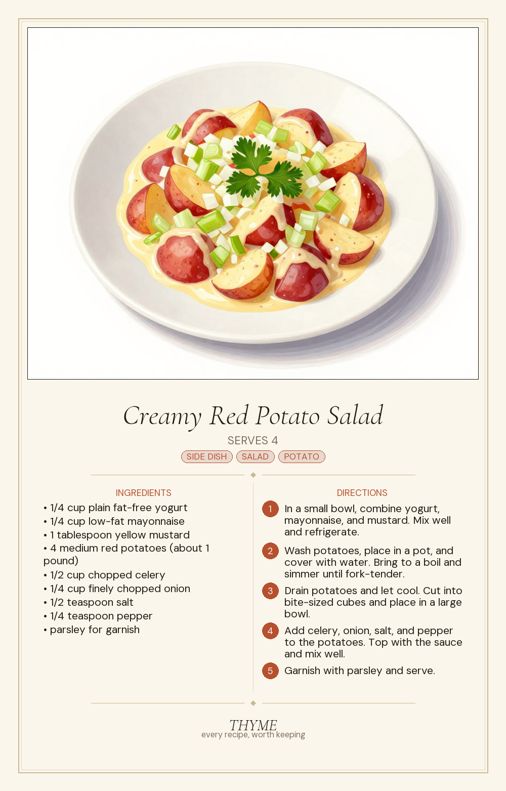Creamy Red Potato Salad