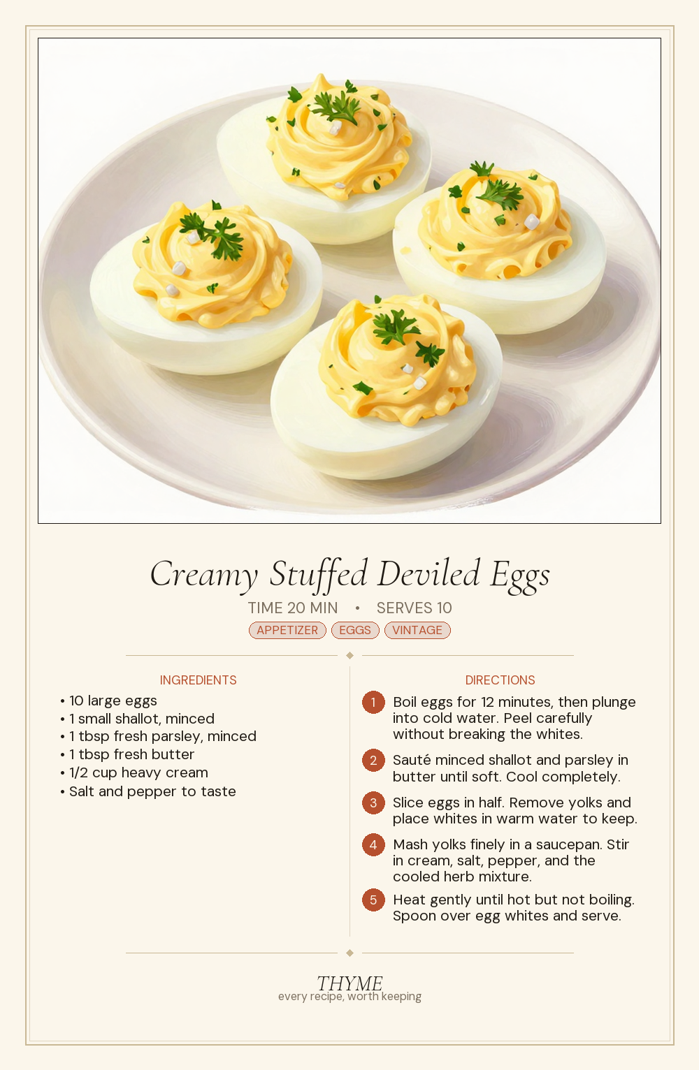 Creamy Stuffed Deviled Eggs