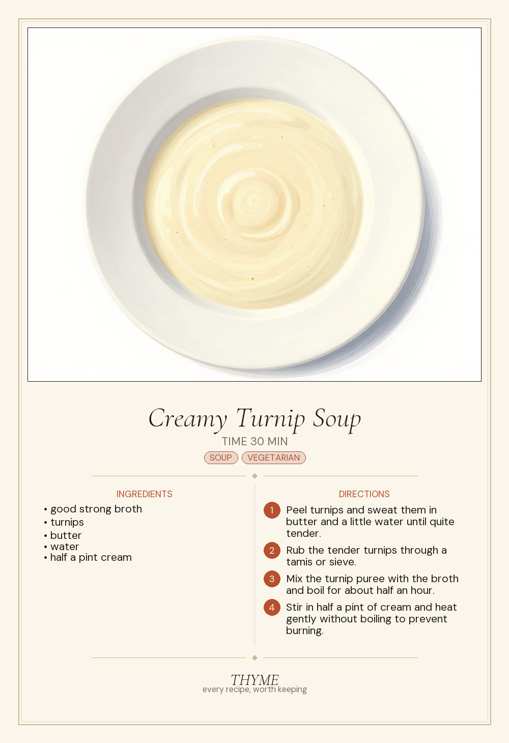 Creamy Turnip Soup