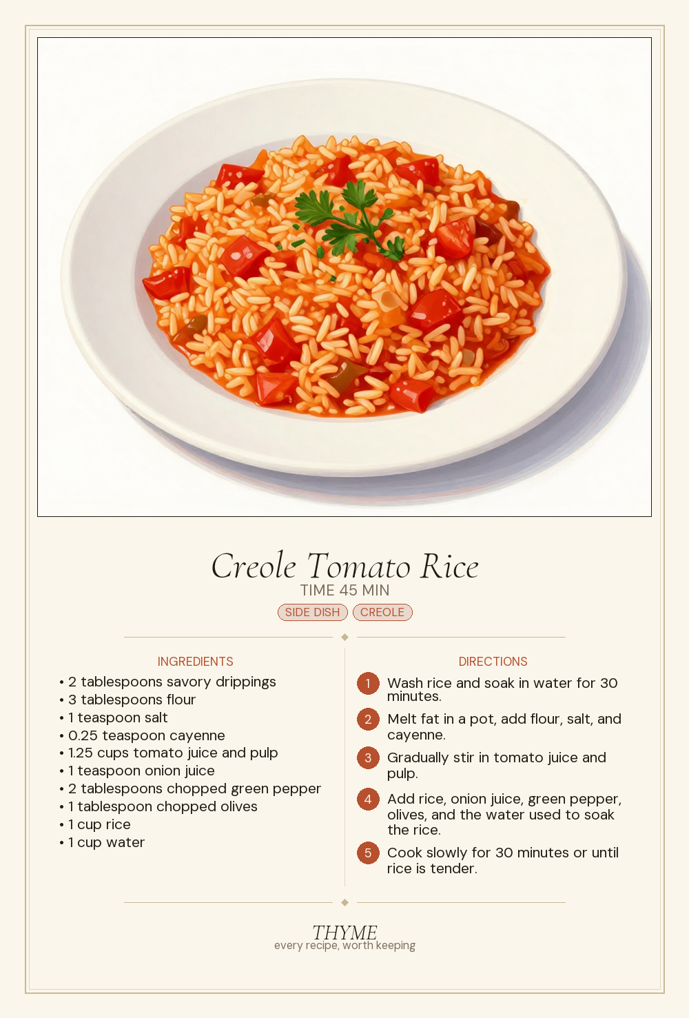Creole Tomato Rice