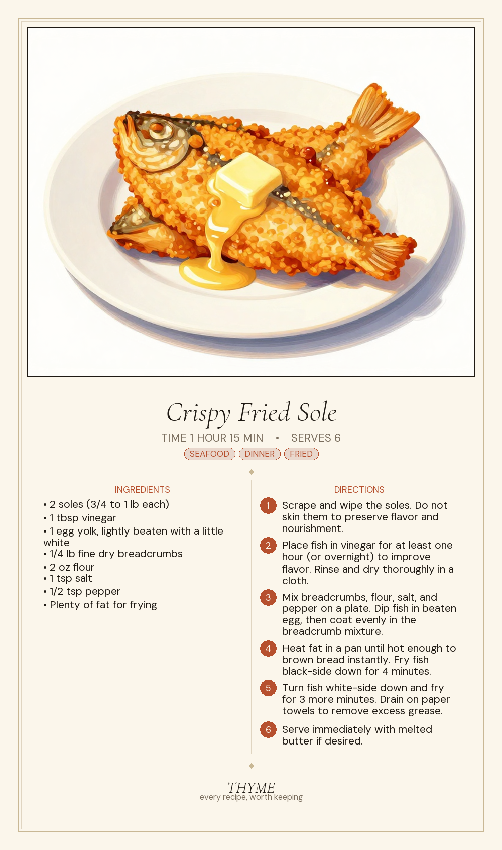 Crispy Fried Sole