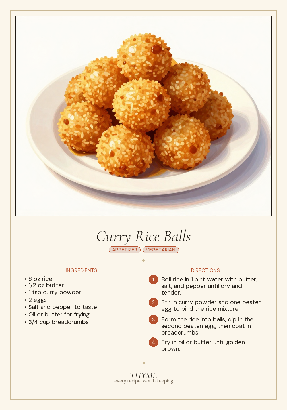 Curry Rice Balls