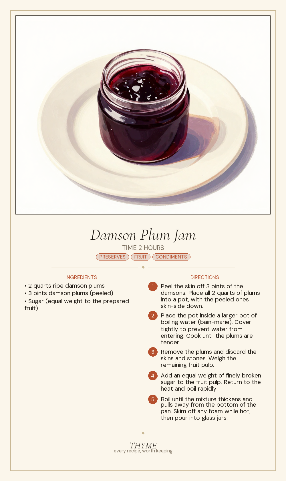 Damson Plum Jam