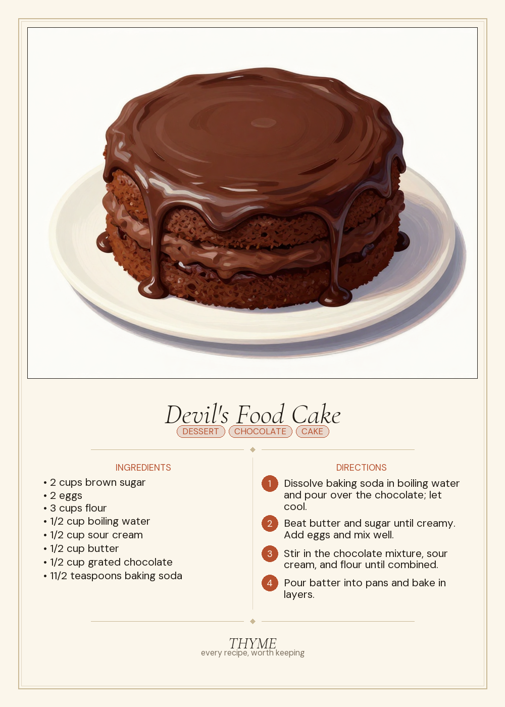 Devil's Food Cake