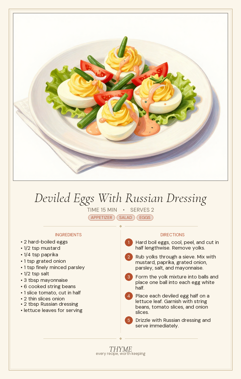 Deviled Eggs With Russian Dressing