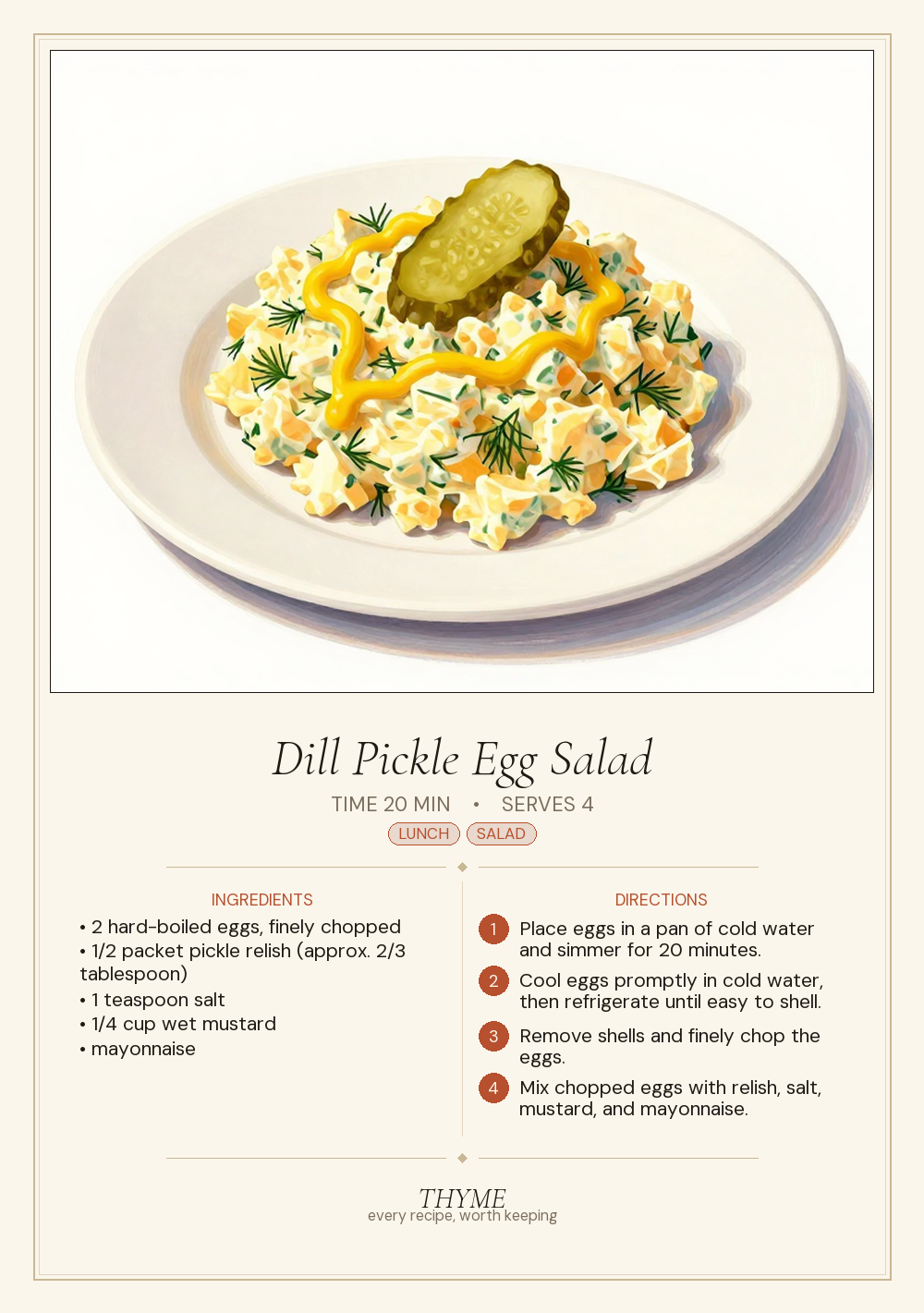 Dill Pickle Egg Salad