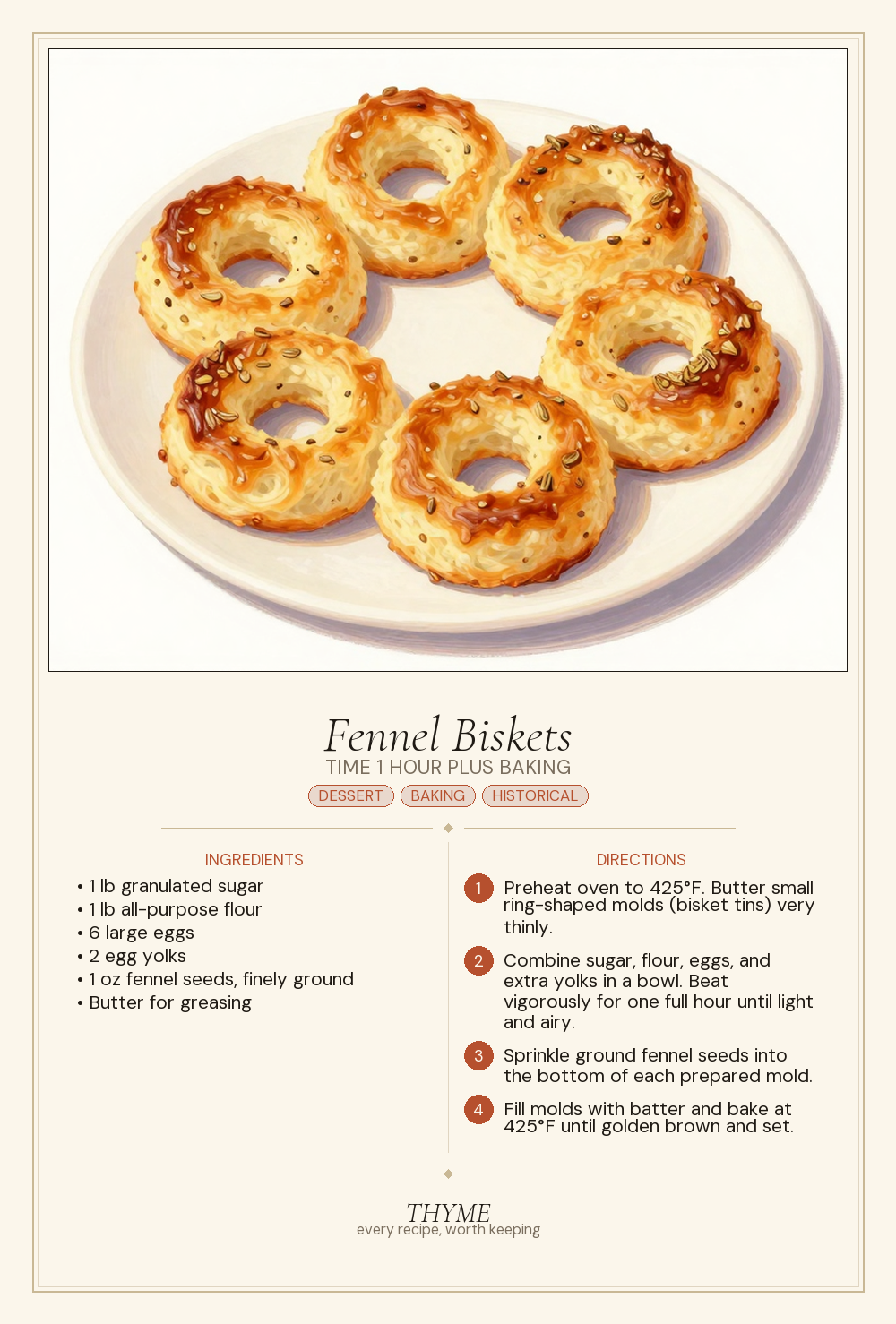 Fennel Biskets