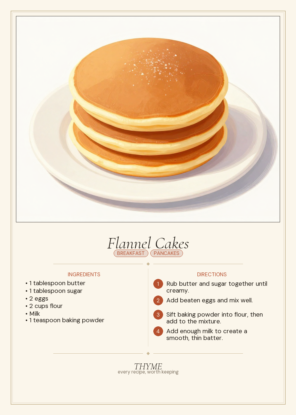 Flannel Cakes