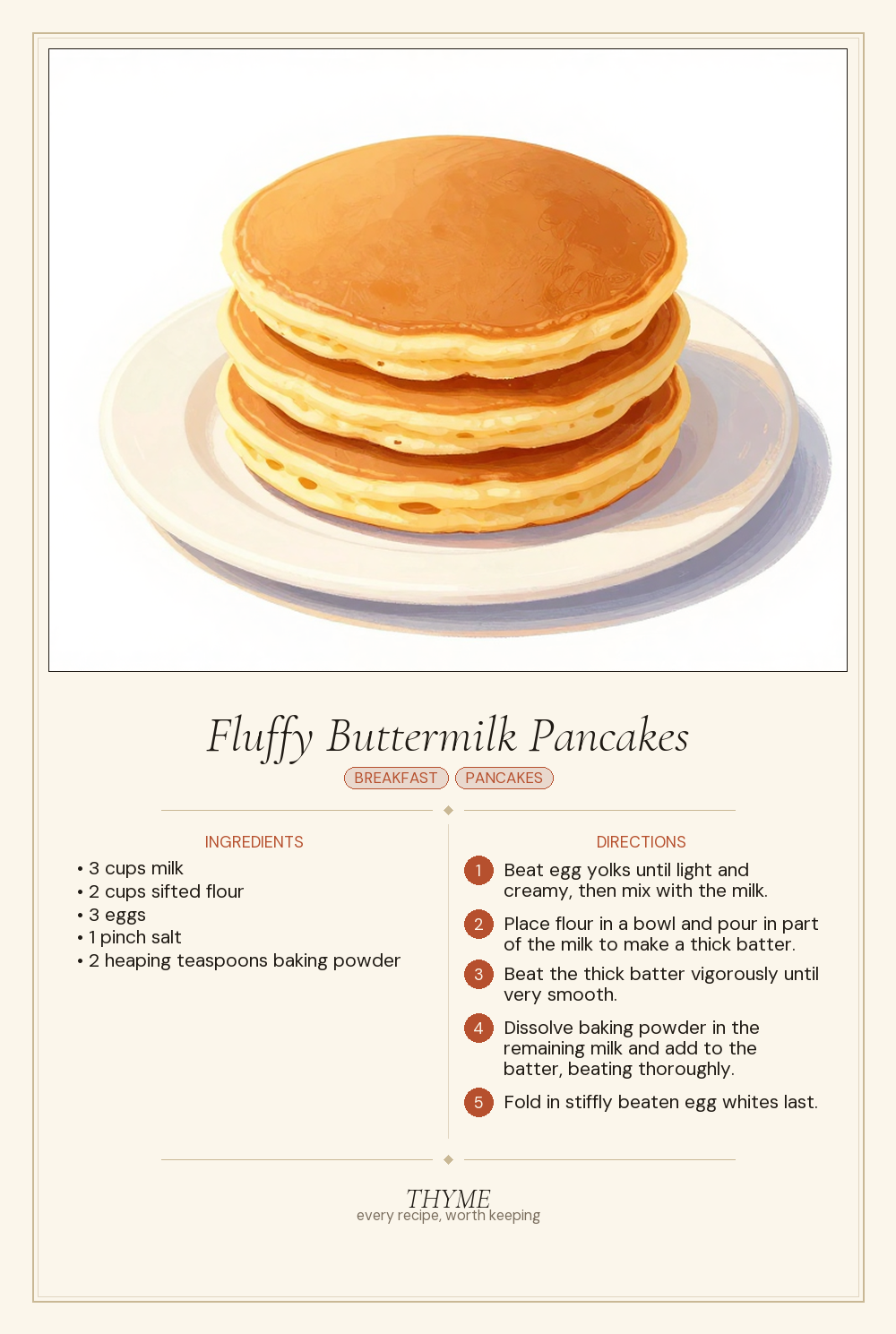 Fluffy Buttermilk Pancakes