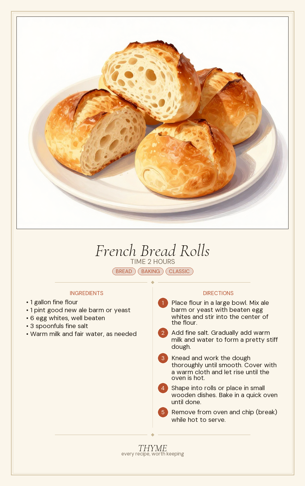 French Bread Rolls