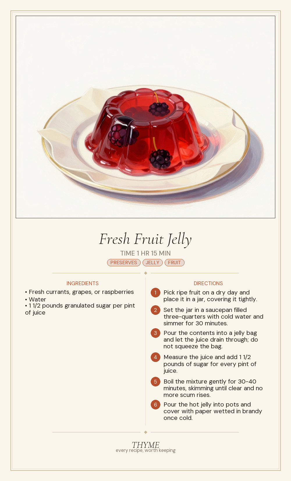 Fresh Fruit Jelly