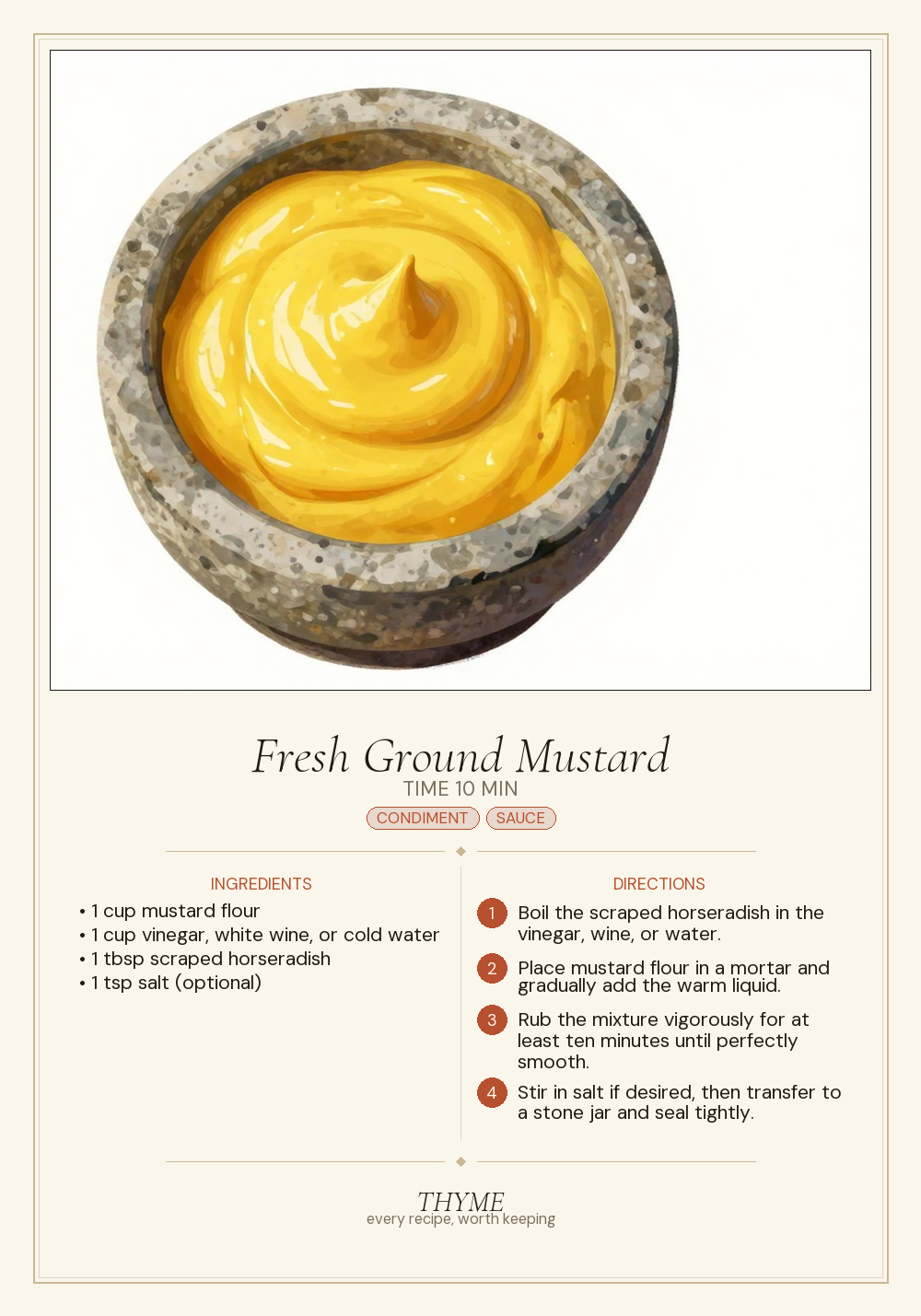 Fresh Ground Mustard