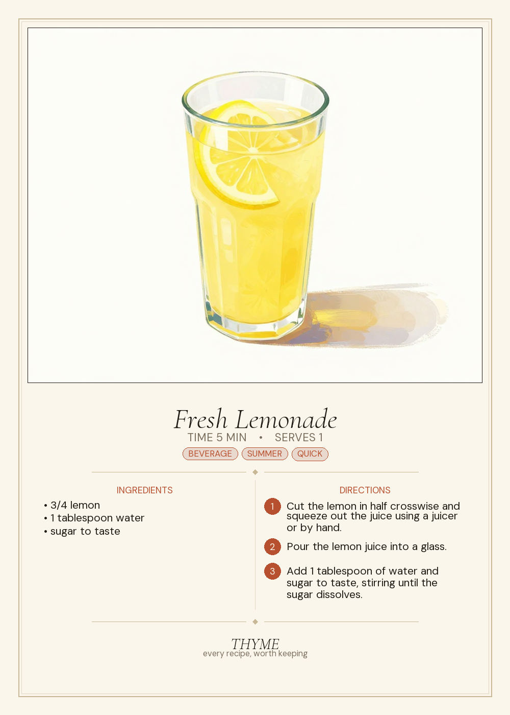 Fresh Lemonade