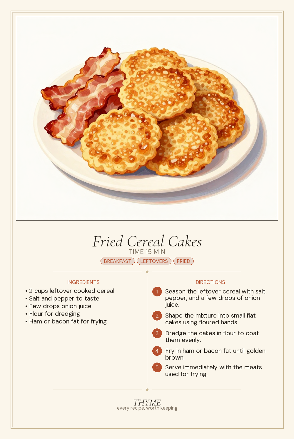 Fried Cereal Cakes