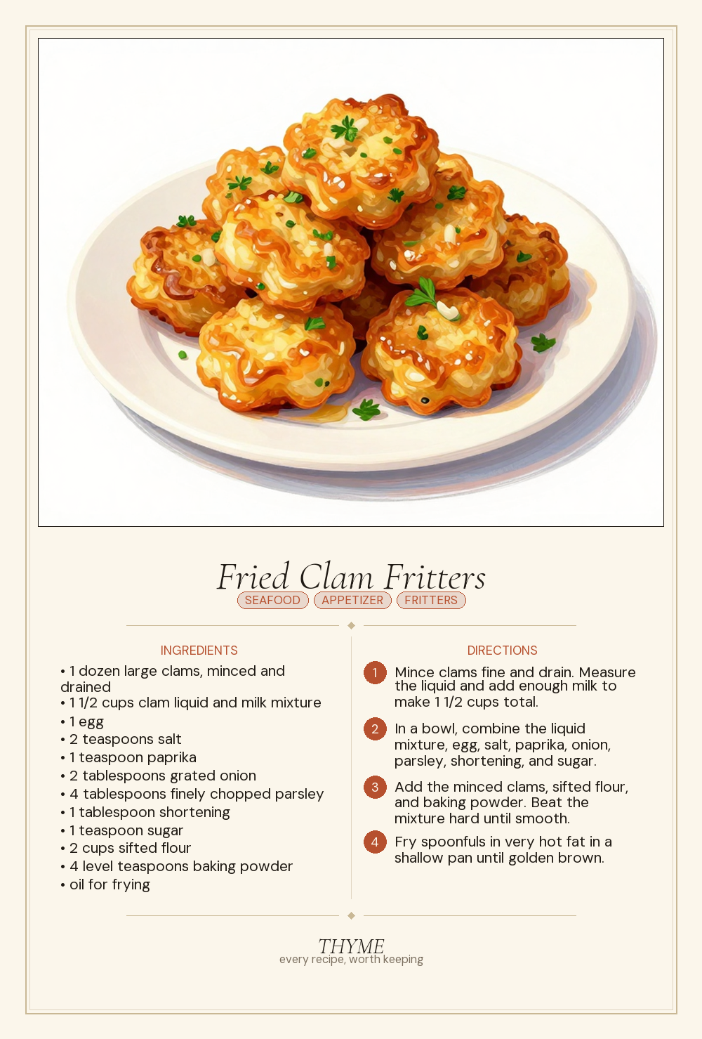 Fried Clam Fritters