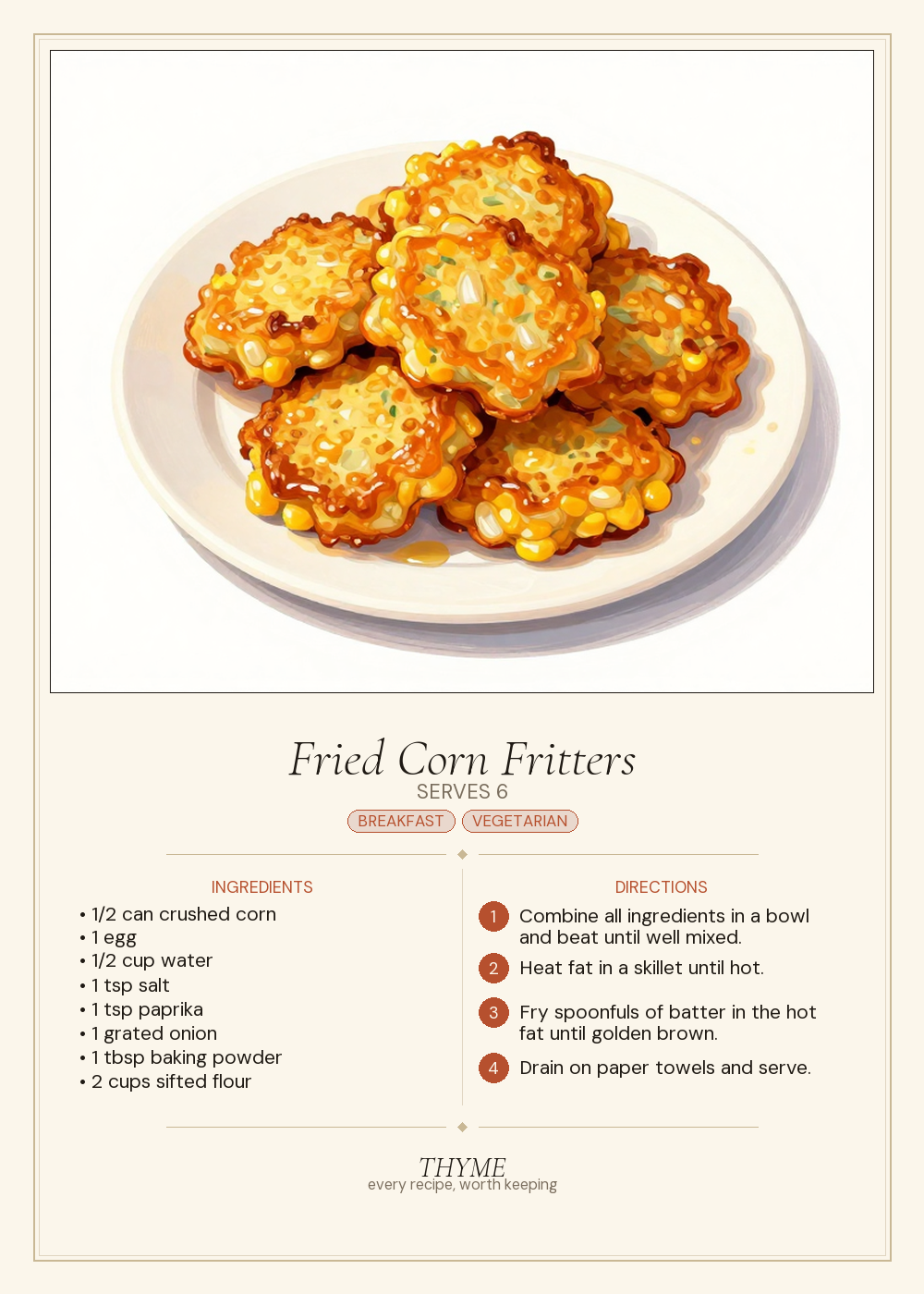 Fried Corn Fritters