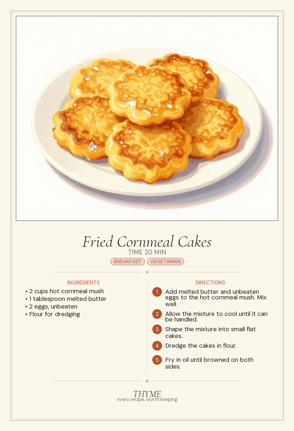 Fried Cornmeal Cakes